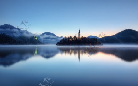 湖景海景风景房