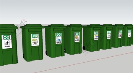 环保资源回收垃圾桶