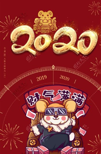 鼠年新年海报