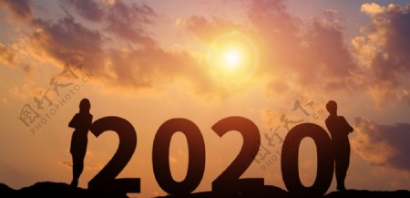 2020背景文字