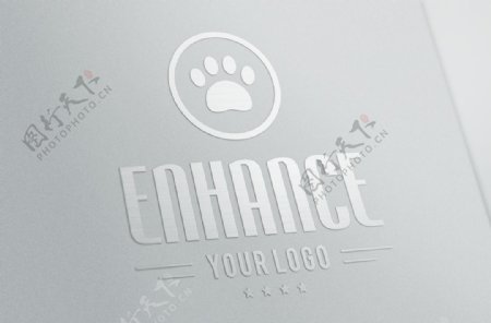 银白色猫爪logo图