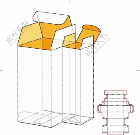 纸盒包装布局刀线图