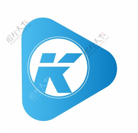 app科技蓝K图标设计