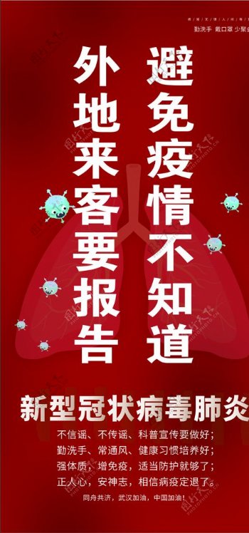 预防新型冠状病毒海报