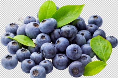 蓝莓食物免抠图食物