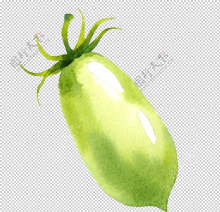 水彩创意插画水果蔬菜