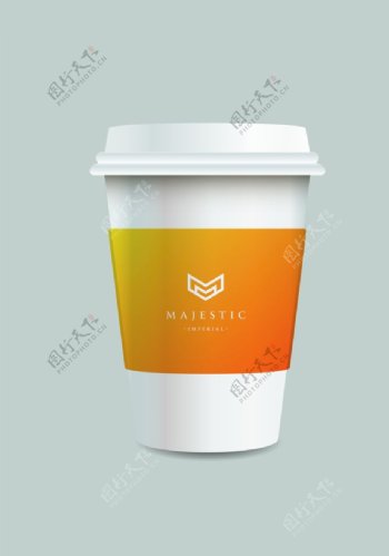 品牌形象奶茶杯效果图