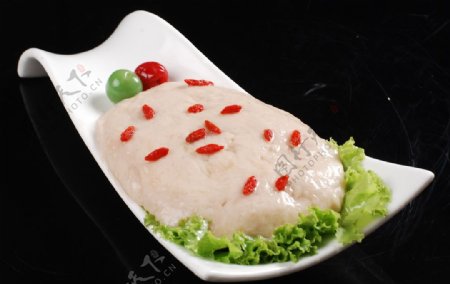 自制西式鱼滑传统美食摄影