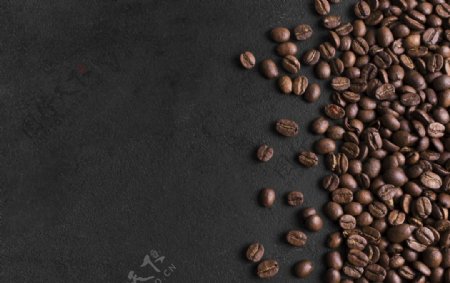 咖啡豆摆拍