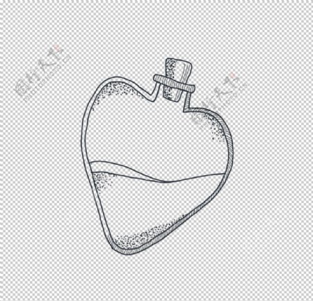 心型水瓶纹身图案