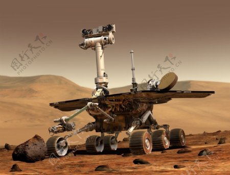 火星上的地形车