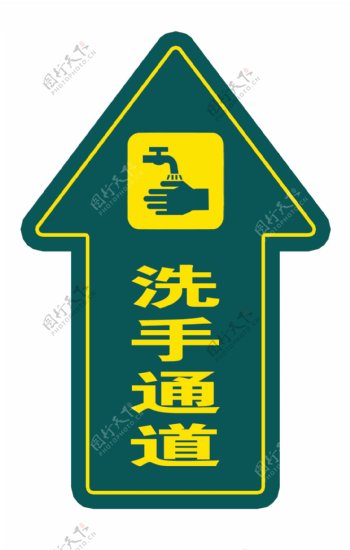 疫情防控洗手通道