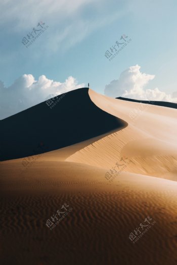 沙漠沙峰自然