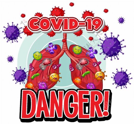 卡通新冠病毒预防