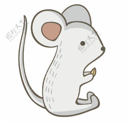 简笔绘画小老鼠