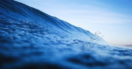 海洋蓝天波浪自然背景素材