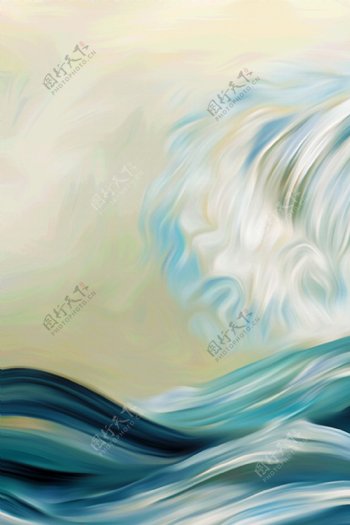 抽象海浪