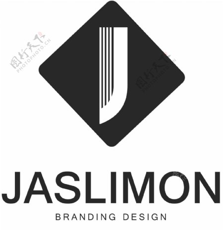 创意矢量logo标志J元素