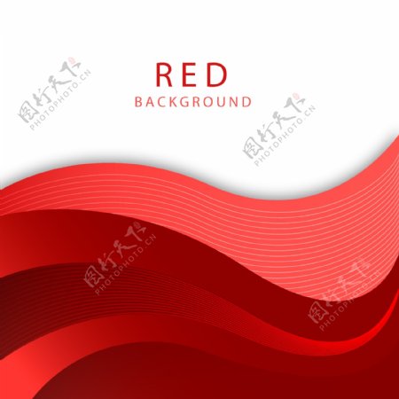 红色波浪背景