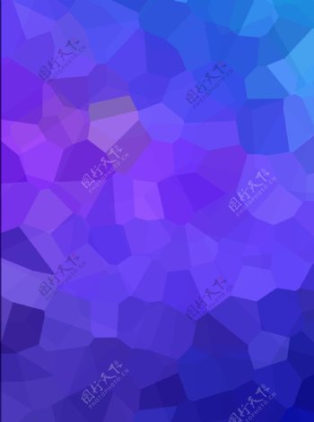 紫色几何拼接