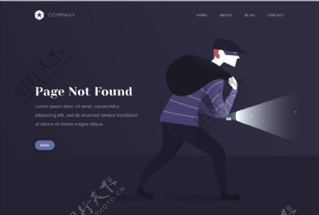 404灰色报错页面