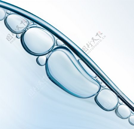 水泡水元素透明素材PSD