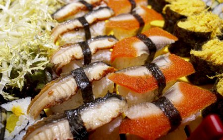 鱼卷花日本寿司海鲜
