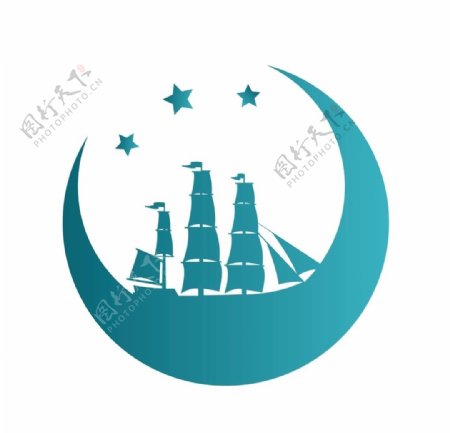 扬帆起航logo设计图片