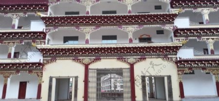 藏区寺院古建筑图片