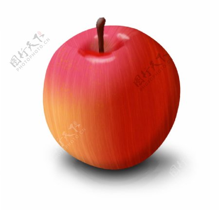 手绘苹果图片