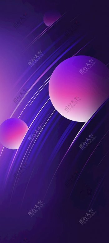紫色梦幻星球图片