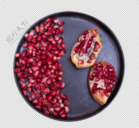 石榴水果零食海报素材图片