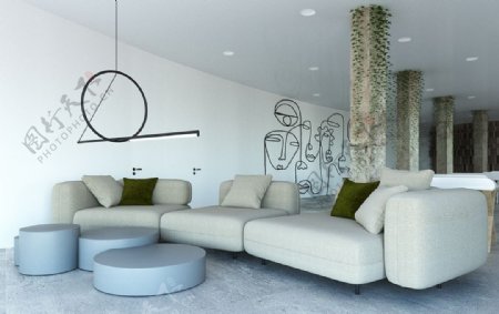 北欧客厅室内设计图片