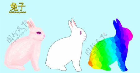 兔子手绘卡通图片