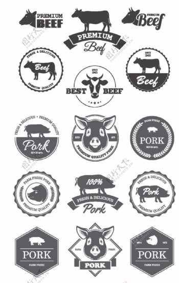 农场家畜标识图片