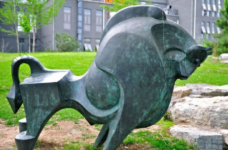 北京国际雕塑铜牛图片