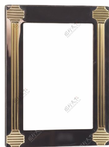 金色金属黑金相框图片