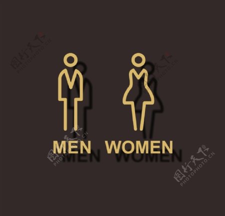 男女厕所图片