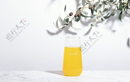 橙汁饮品饮料背景海报素材图片