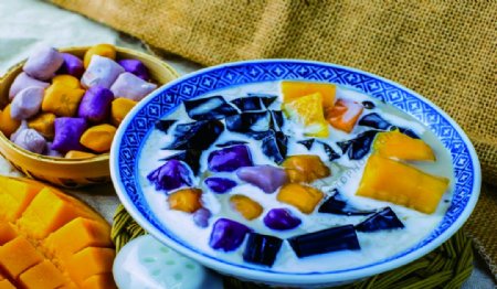 南瓜紫薯汤图片