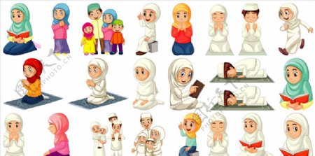 穆斯林儿童图片