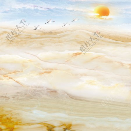 大理石太阳图片
