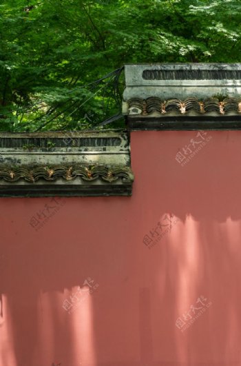 城墙建筑传统复古背景海报素材图片