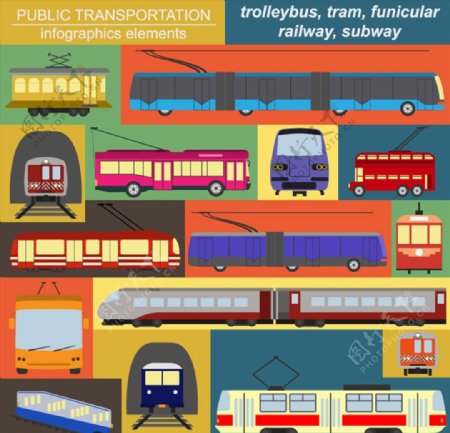 公共交通信息图图片