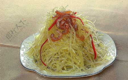 家常菜海米炝笋丝图片