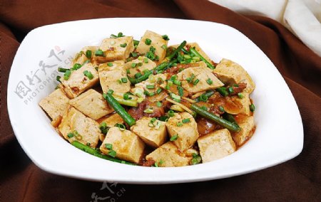 豫菜农家肉炖老豆腐图片
