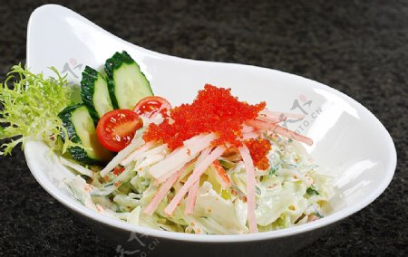 豫菜日式蟹子沙拉图片