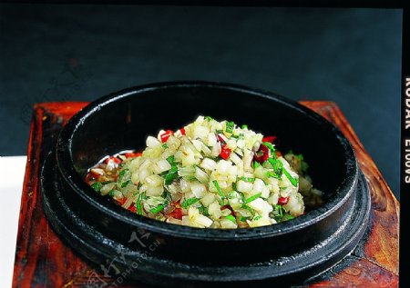 豫菜石锅捞菜排骨图片