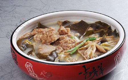 豫菜苏肉炖海带图片