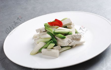 豫菜蒜苗老豆腐图片
